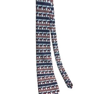 Red and Blue Patriotic Tie